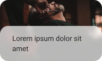 An image showing a text, on top of a blurred white semi-transparent layer with an image as a background.